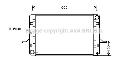 AVA QUALITY COOLING Radiaator,mootorijahutus FDA2060